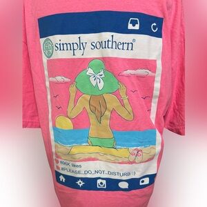 Simply Southern Pink Beach Graphic‎ Tee
